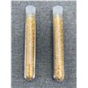 Image 1 : Lot of 2 Large Vials Golden Flake Material