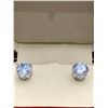Image 1 : Set of round cut 1.25 Carat TW Solitaire Stud Earrings Set