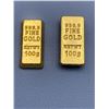 Image 2 : LOT of 2 100g wafer bars - not pure gold