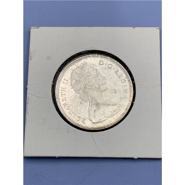 Canada Vintage 1966 Silver Half Dollar
