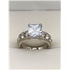 Image 1 : Ladies Mulit stone Band 1.0 Carat Princess Solitaire Ring NEW size 7