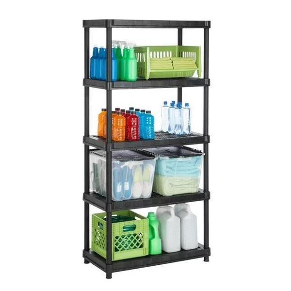 RamTuff Resin Shelving System-5 levels (35.8in x 17.5in x 73in)