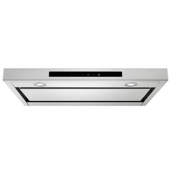 KitchenAid KVUB406GSS Range Hood, 36 inch Exterior Width, Under-Cabinet, Under-Cabinet, 400 CFM, Out