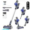 Image 1 : GeviCleaner Cordless Vacuum Cleaner | 400W Powerful Stick Vacuum Cleaners | Long Runtime Detachable 
