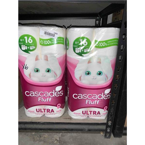 Cascades Fluff Ultra 2 Ply Bathroom Tissue 6 x 8 Rolls
