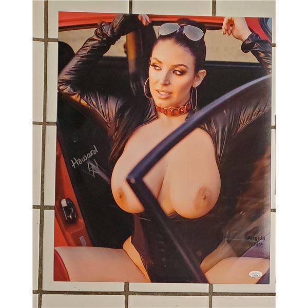 Angela White 16” x 20” Signed Photo.  JSA COA.  Photo proof.  AVN Hall of Fame. (#
