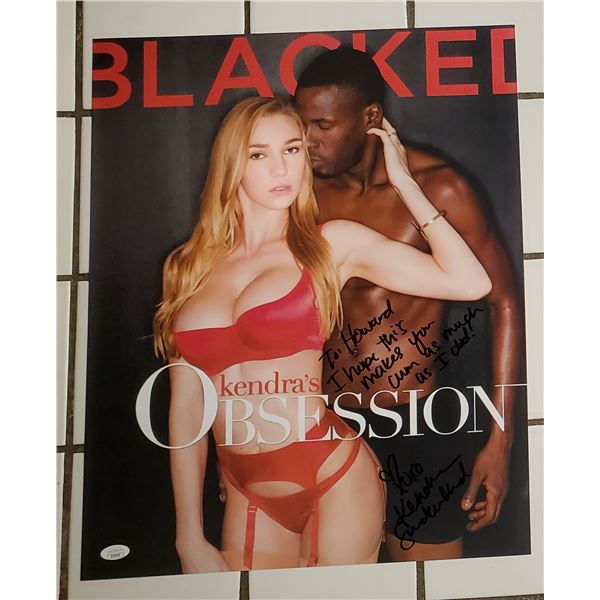 Kendra Sunderland 16” x 20” Signed Photo.  JSA COA.  Photo proof.