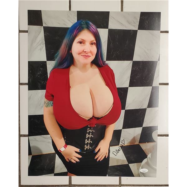 Demora Avarice 16” x 20” Signed Photo.  JSA COA.  Photo proof.