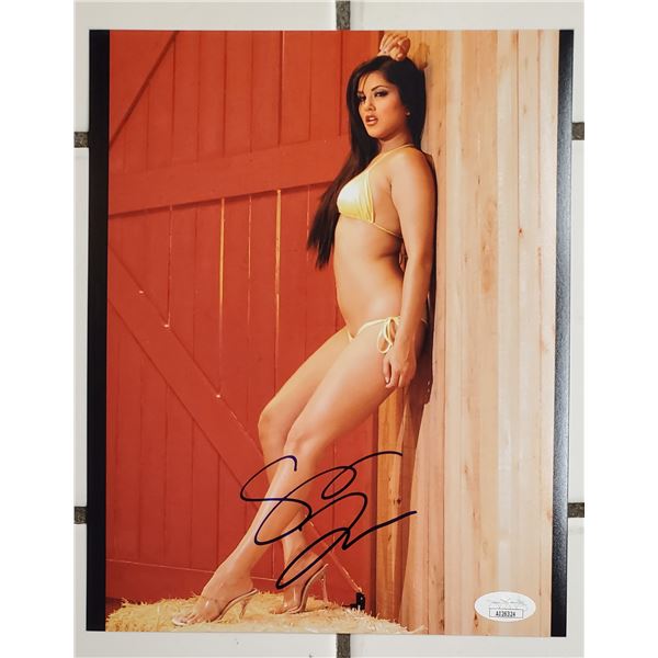 Sunny Leone.  Penthouse Pet of the Year 2016.  Signed 8” x 10” Photo.  JSA COA.