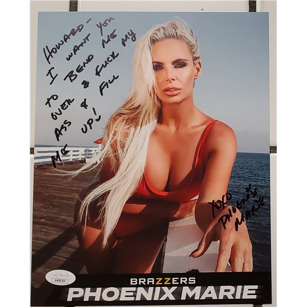 Phoenix Marie.  Signed 8” x 10” Photo.  JSA COA.  Photo proof.