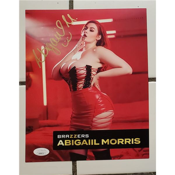 Abigaiil Morris.  Signed 8” x 10” Photo.  JSA COA.  Photo proof.