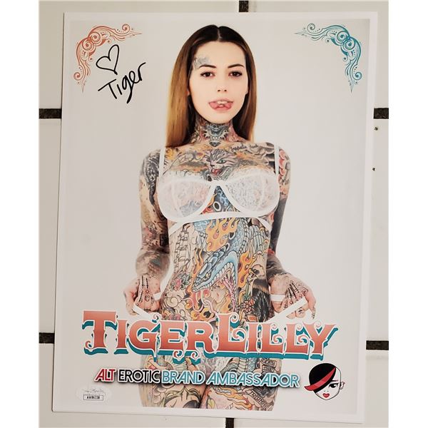 TigerLilly.  Signed 8” x 10” Photo.  JSA COA.  Photo proof.