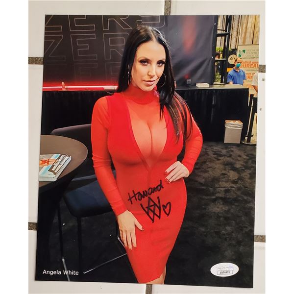 Angela White 8” x 10” Signed Photo.  JSA COA.  Photo proof.  AVN Hall of Fame.