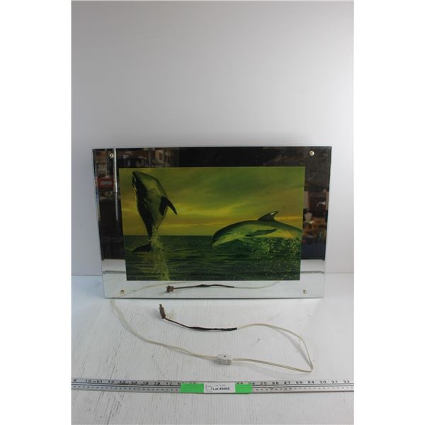 Light Up Dolphin Motion Light 25'' x 17'' - Tested