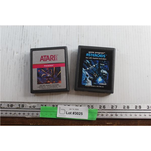 Atari 2600 and Game Program Asteroid Cartridges