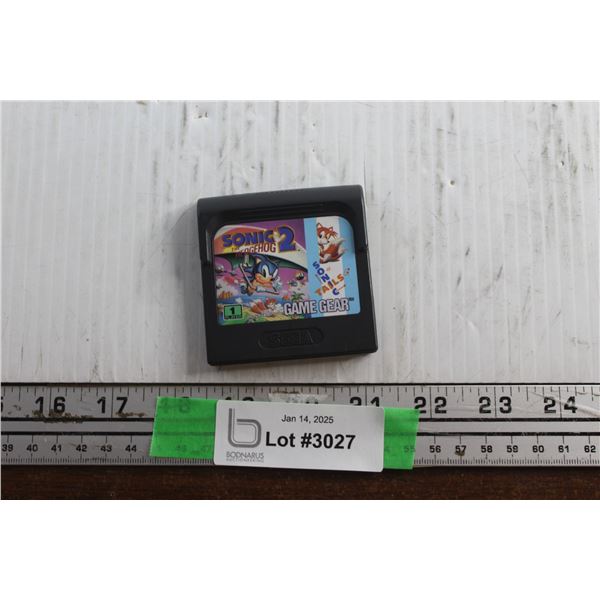 SEGA Sonic Game Cartridge