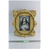 Image 1 : Convex Glass Religious Print in Plaster Frame 16'' x 14''