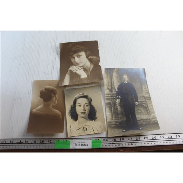 (4) Antique Portraits