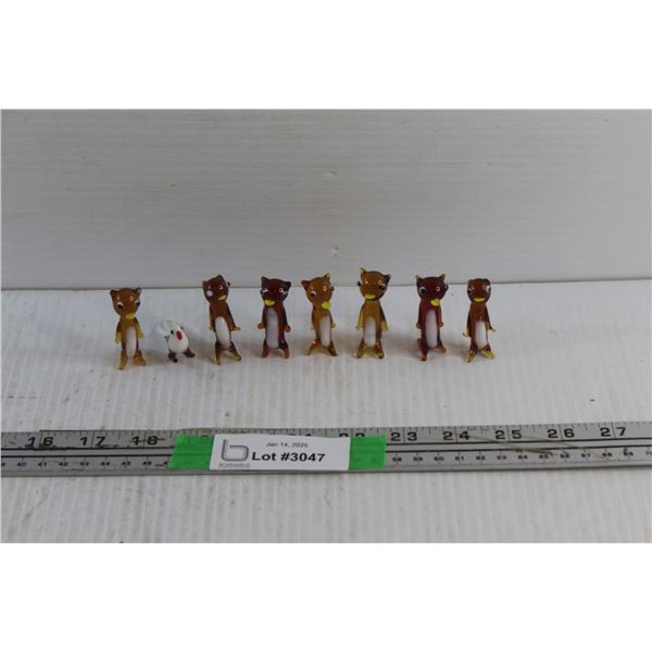 Blown Glass Animal Ornaments