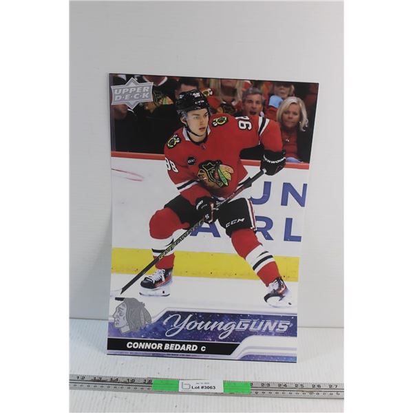 Connor Bedard Jumbo Rookie Hockey Poster 18'' x 12''