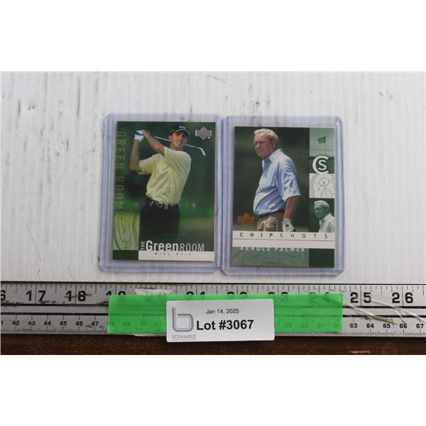 Upper Deck Mike Weir and Arnold Palmer Golf Trading Cars - Authenticity Not Guaranteed