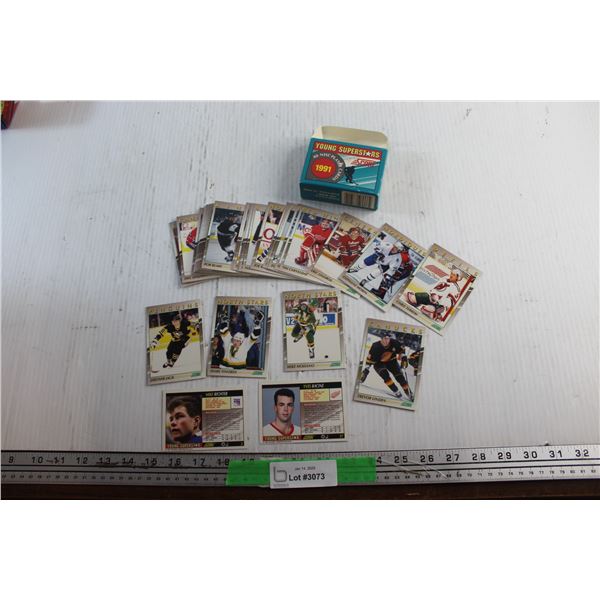 1991 Score Young Superstars 40 NHL Player Trading Cards - Authenticity Not Guaranteed