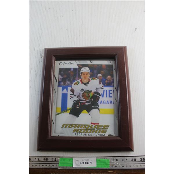 Framed O Pee Chee Connor Bedard Rookie Card PRINT 13'' x 11''