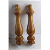 Image 2 : (4) Wooden Furniture Legs 16''