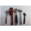 Image 4 : (5) Adjustable Wrenches
