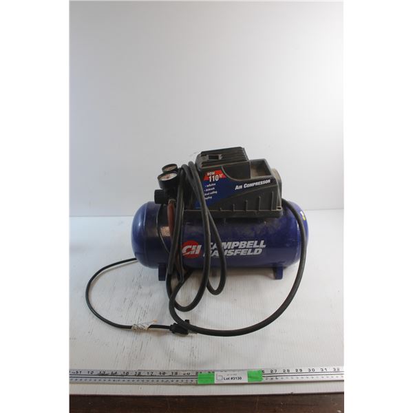 *Campbell Hausfeld 110 PSI Air Compressor - Tested, Damaged Gauge Covers