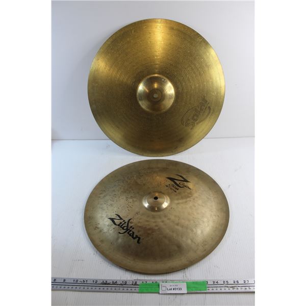 (2) 18'' Zldjian and Solar Cymbals