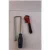 Image 2 : Lot of Tools- Wrecking Bar, Pipe Wrench, Miter Gauge, Misc.