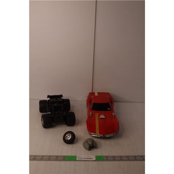 (2) Battery Powered Cars- As Is, Up to 13.5" Long