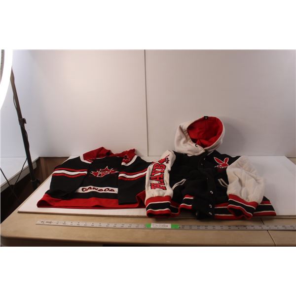 Playboy Sweater-M & Hockey Canada Jersey- Size 10