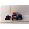 Image 1 : (2) Remote Control Vehicles & Remote, As Is, Up to 12" Long