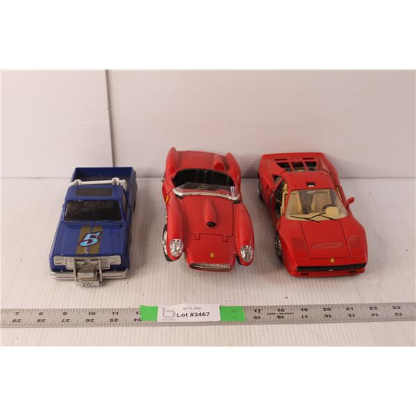 (3) Vintage Model Vehicles, Up to 10" Long, As Is