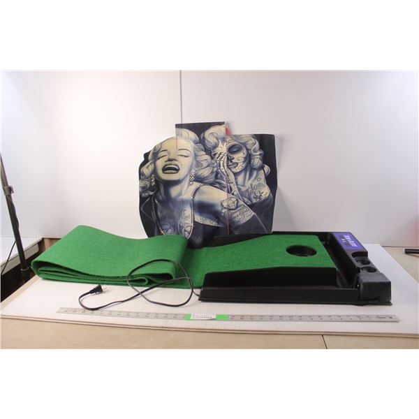 Top-Flite 9' Electric Putting System- Powers On & Marilyn Monroe Printout