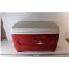 Image 1 : Red Igloo Cooler, 24'' x 14'' x 14.5''- Has Oder