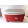 Image 2 : Red Igloo Cooler, 24'' x 14'' x 14.5''- Has Oder