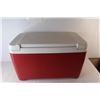 Image 4 : Red Igloo Cooler, 24'' x 14'' x 14.5''- Has Oder