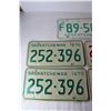Image 3 : Saskatchewan License Plates, (2) Pairs (1) Single, 1968, 1970, 1971