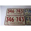 Image 2 : (2) Pairs Of Saskatchewan License Plates, 1975, 1976