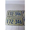 Image 2 : (2) Pairs Of Saskatchewan License Plates, 1972, 1976