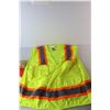 Image 2 : Glo Wear Reflective Vest- Size XXL, Long Cuff Latex Gloves- Size Large, NIB