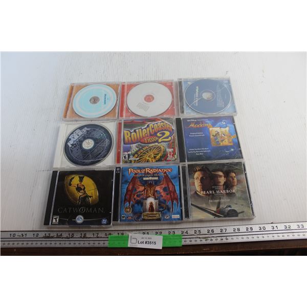 (9) Audio CDs - Cat Woman, Aladdin and Pearl Harbour