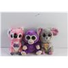 Image 2 : (3) TY Plush Toys