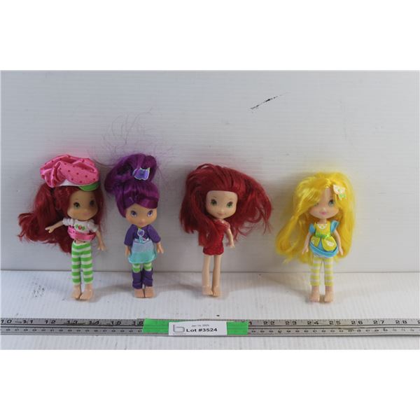 (4) Strawberry Shortcake and Friends Dolls
