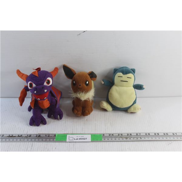 (3) Pokemon Plush Toys