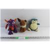 Image 1 : (3) Pokemon Plush Toys