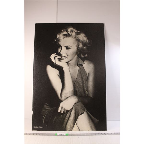 Marilyn Monroe Print on Melamine Board 36" Tall x 24" Wide